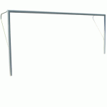 JGO DE PORTERIAS DE FUTBOL PLAYA ALUMINIO/METALICAS